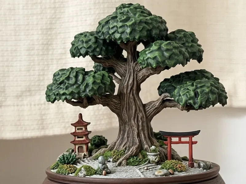 Bonsai tree piggy bank