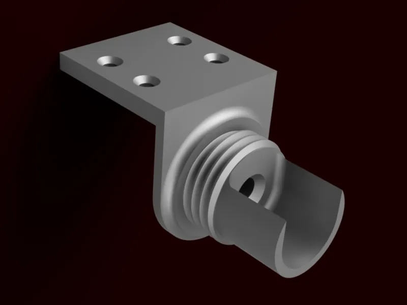 SUPPORTO CON STAFFA - ATTACHMENT WITH BRACKET