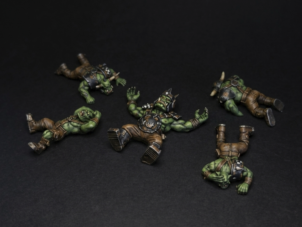 Grimdark Orc Casualties set #1 - 3D printed Creatures, in stock in India