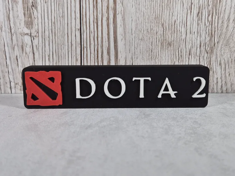 DOTA 2 Desk Sign – Iconic MOBA Logo