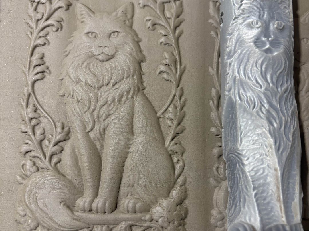 Texture Roller – Botanical Cat Portrait