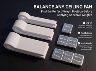 Reusable Ceiling Fan Balancing Tool Set