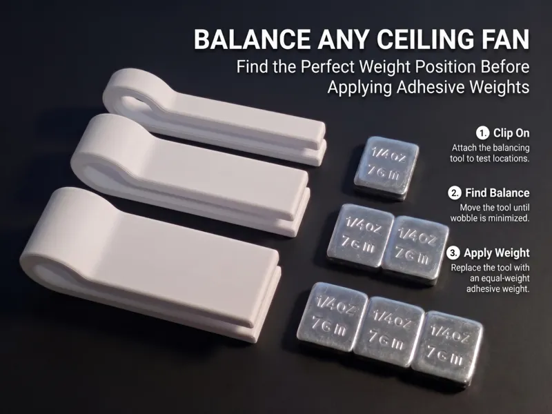 Reusable Ceiling Fan Balancing Tool Set