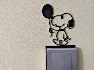 Snoopy Light Switch / Outlet Decoration – Model 39