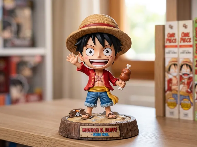 Luffy One Piece chibi figure