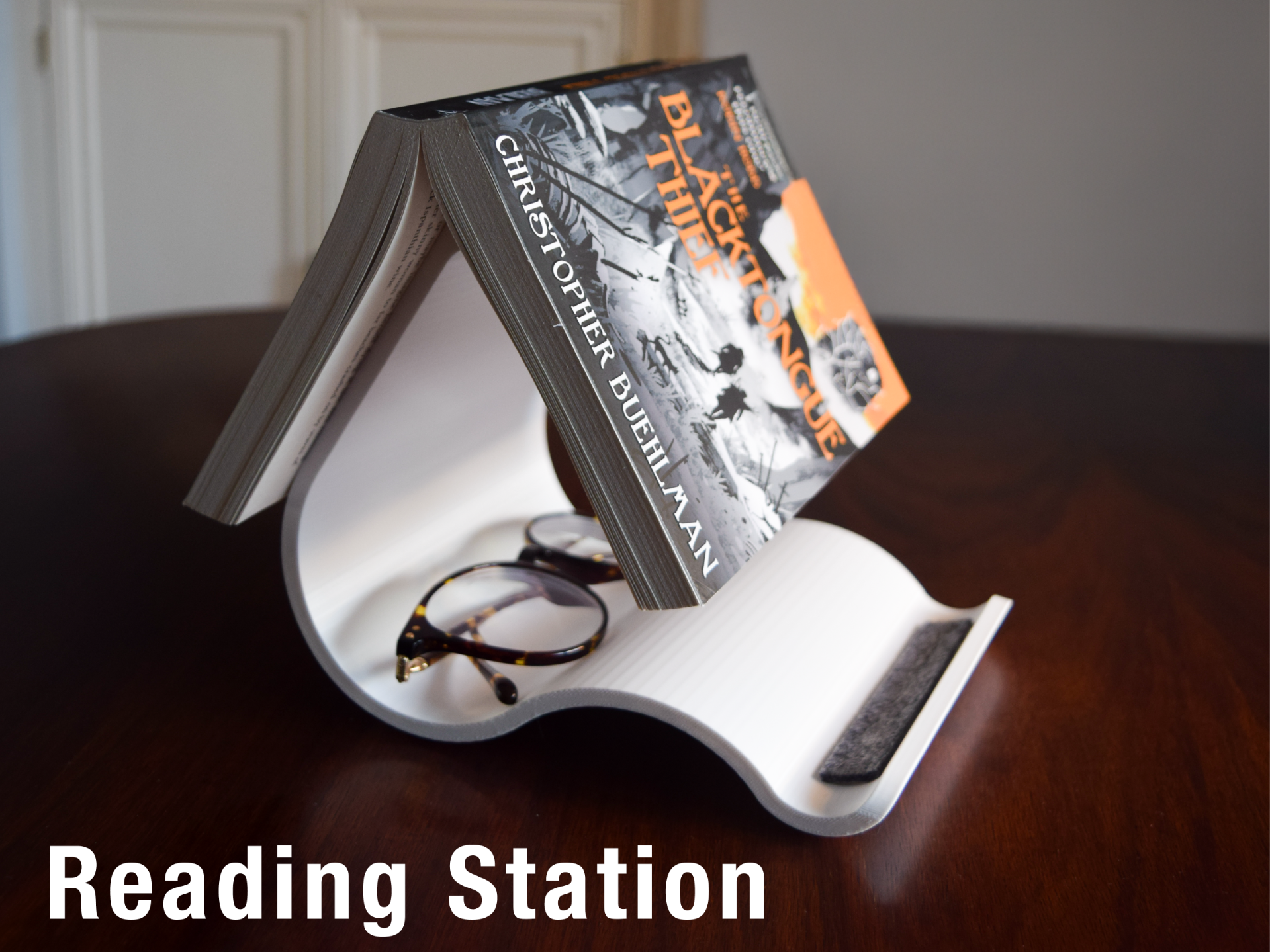 Curved Book & Kindle Stand – Reading Station