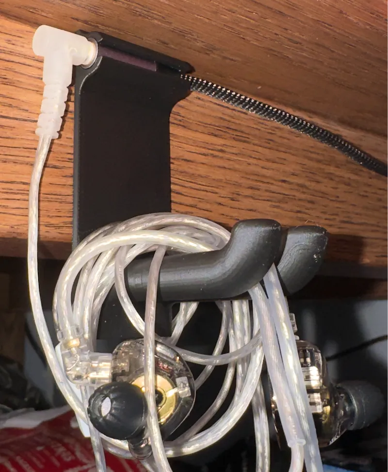 Headphone Jack Mount and IEM Holder