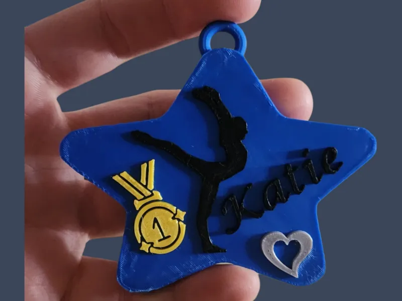 Gymnastics Keychain
