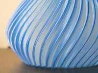 Vase spirale bleu — photo 4