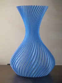 Vase spirale bleu — photo 3