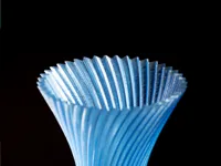 Vase spirale bleu — photo 5