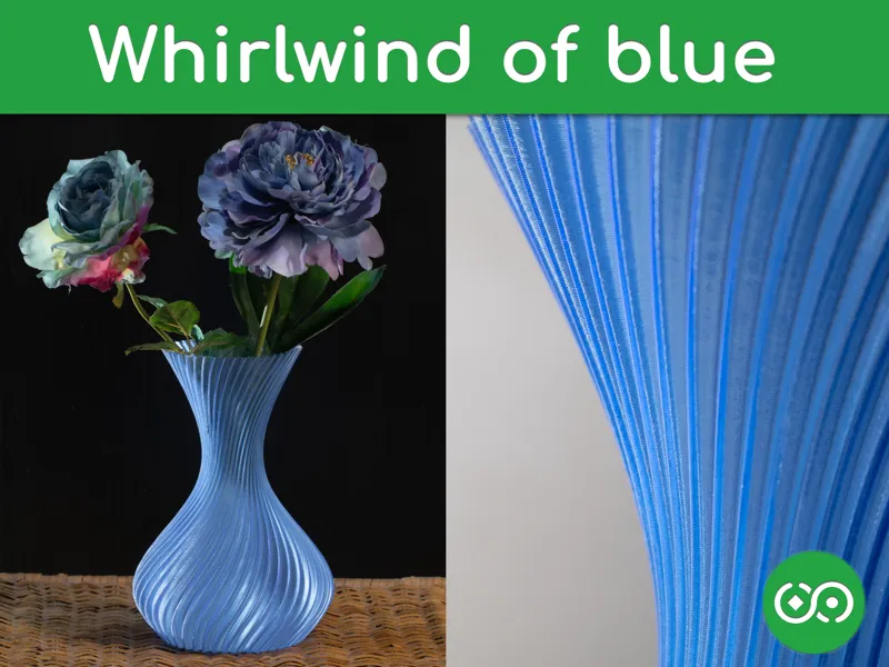 Whirlwind of blue