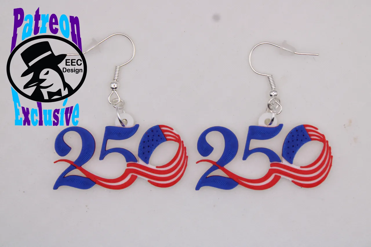 USA 250 Anniversary Earring view 3