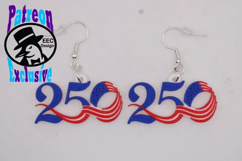 USA 250 Anniversary Earring view 3