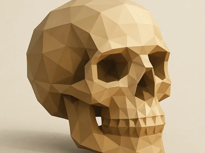 SCHÄDEL LOW POLY