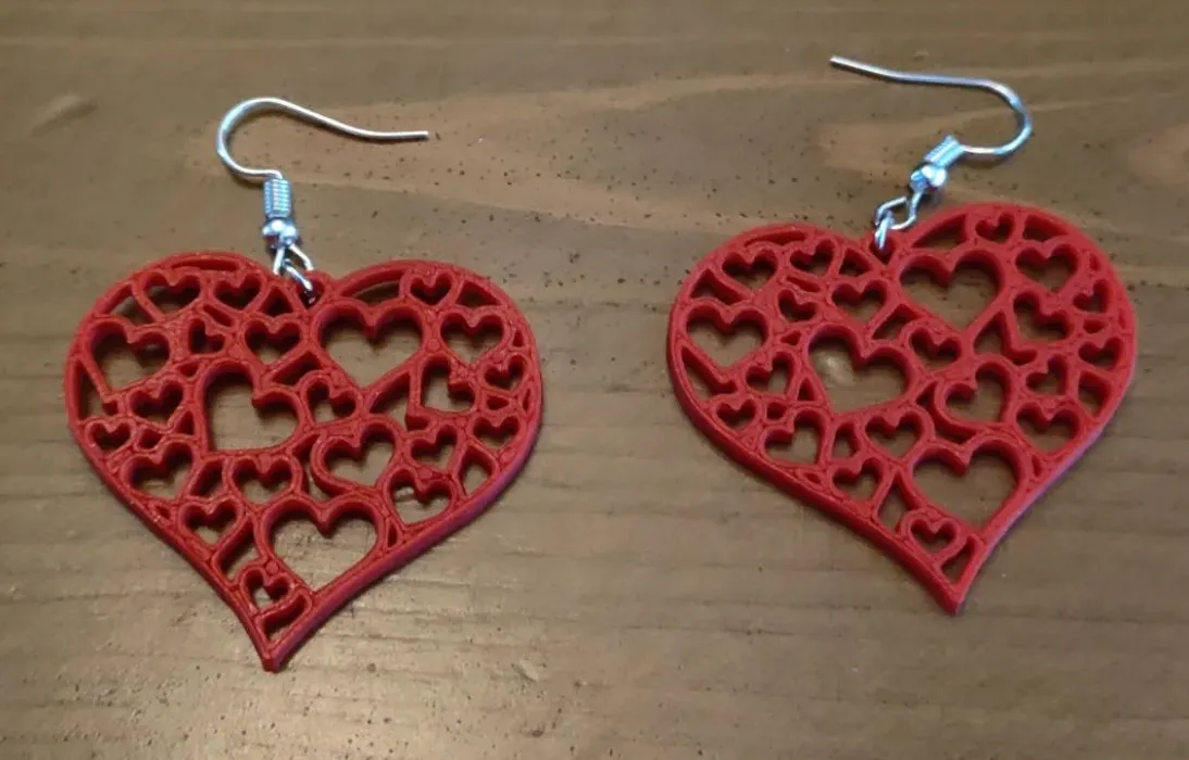 Herats Earrings view 2