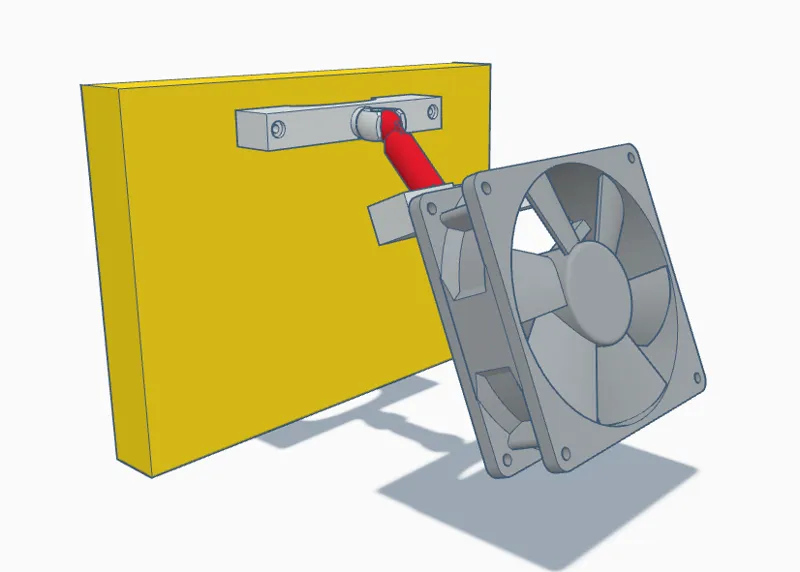 Adjustable Fan Holder - 80x80x25