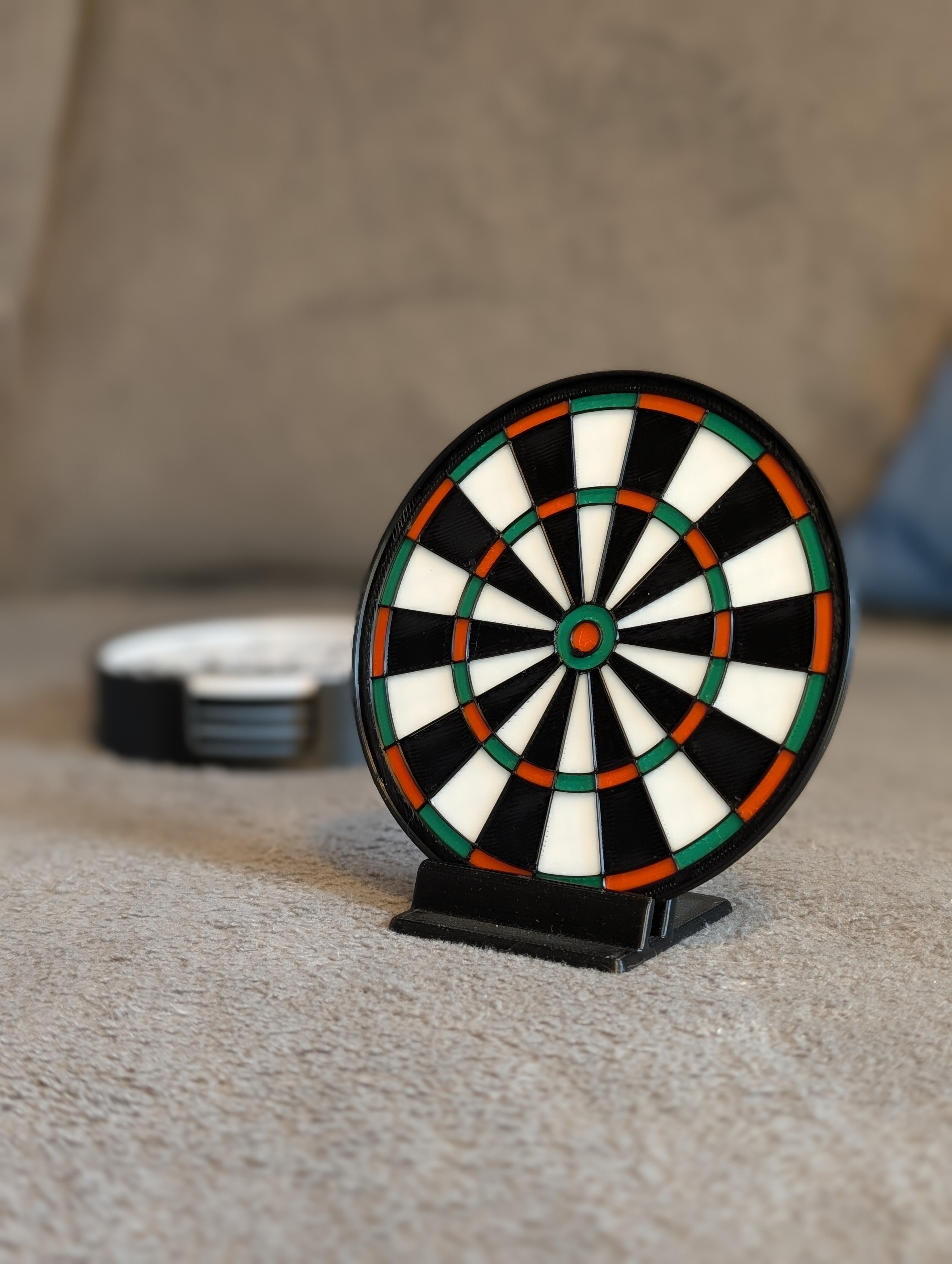 Miniatura 1 do modelo 3D Dartboard - 3D Stackable Coaster