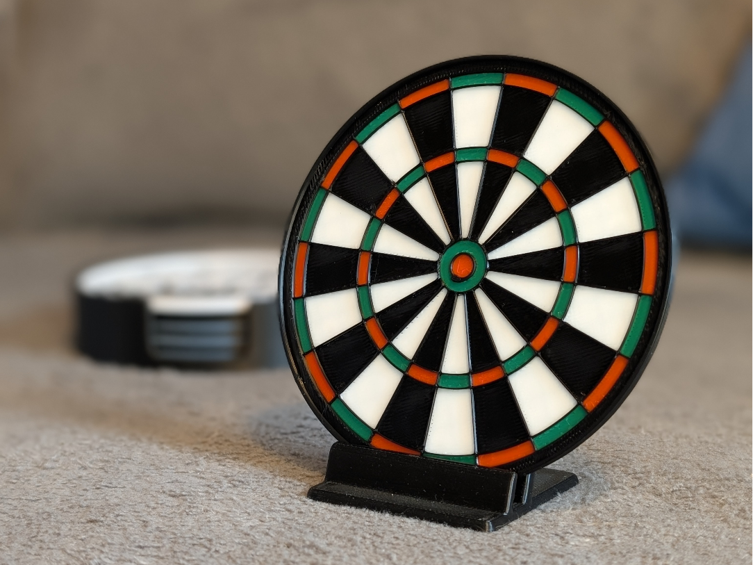 Dartboard - 3D Stackable Coaster