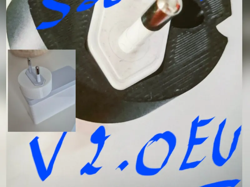 Wall charger support