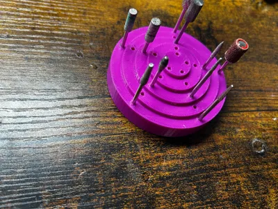 Circle Dremel bit holder 