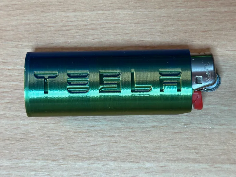 BIC lighter case TESLA / BIC Feuerzeughülle TESLA