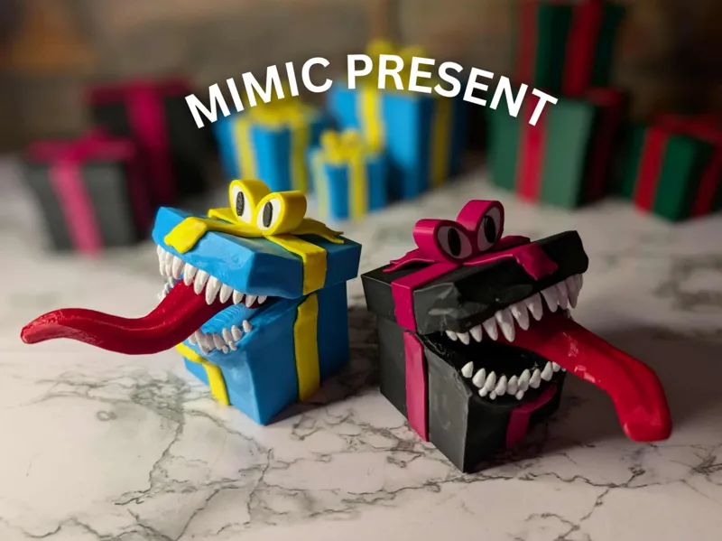 Mimic Christmas Present - DnD figure