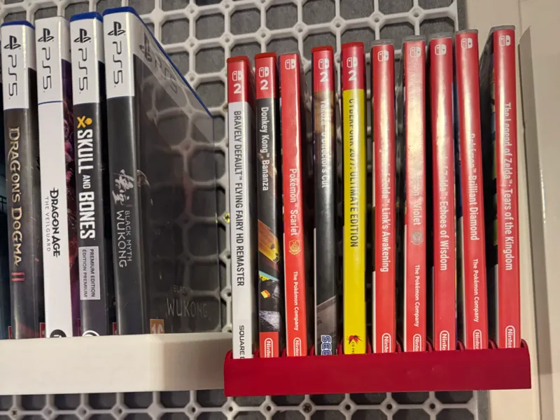 Opengrid holder for Switch (2) games