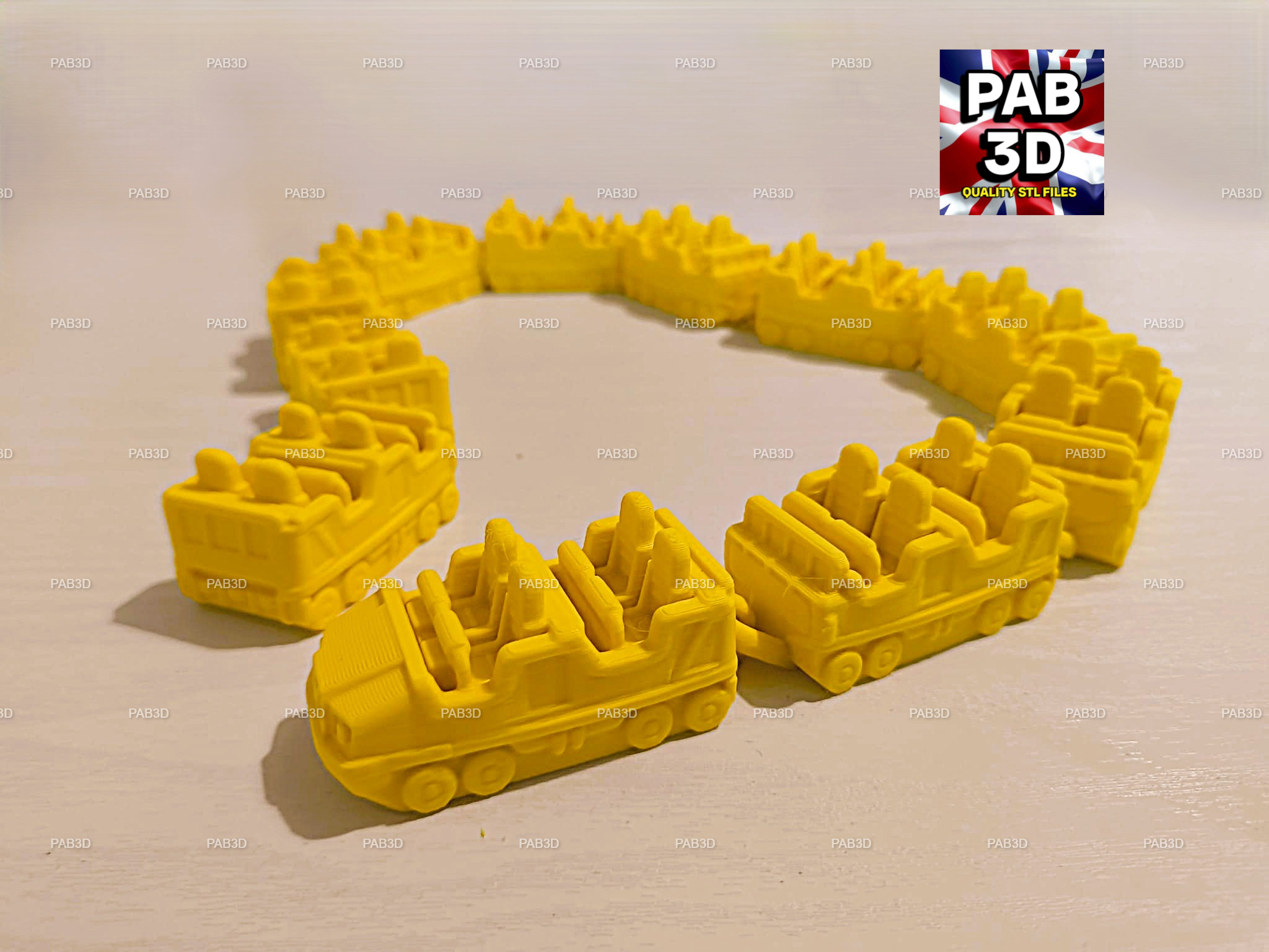 Miniatura 2 do modelo 3D Articulated rollercoaster 