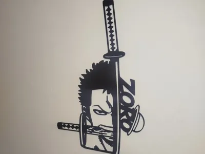 Wall art Zoro one piece