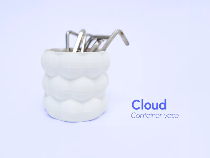 Cloud Organic Container Vase