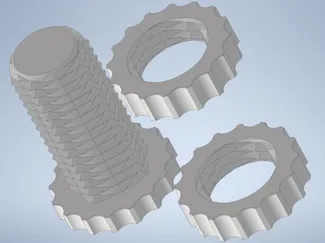 Bi-directional Bolt and nuts