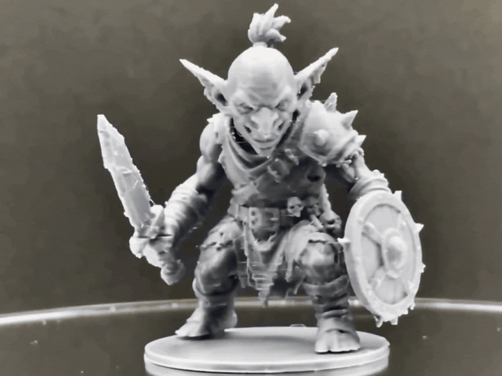 Miniatura 1 do modelo 3D Goblin Warrior | Tabletop | Removable Base