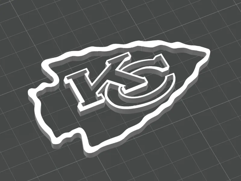 Kansas City Chiefs NFL 3D Printed Logo