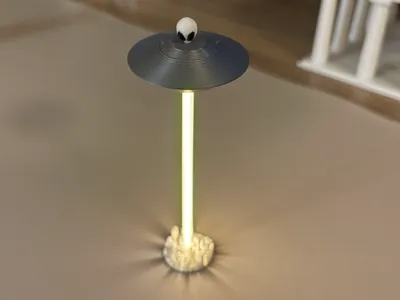 Mini UFO Lamp (Coin Cell Powered, No Switch)