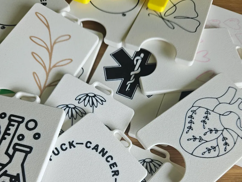 ID card holders, with designs