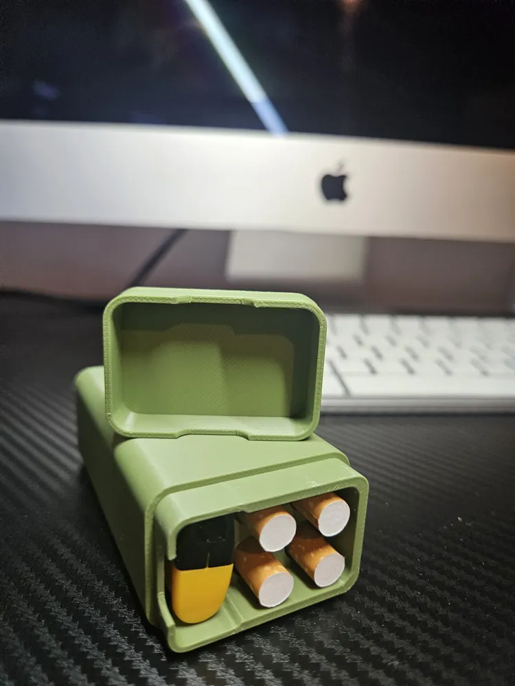 Cigarette & Lighter Case – Compact Pocket Holder - Free 3D Print Model ...