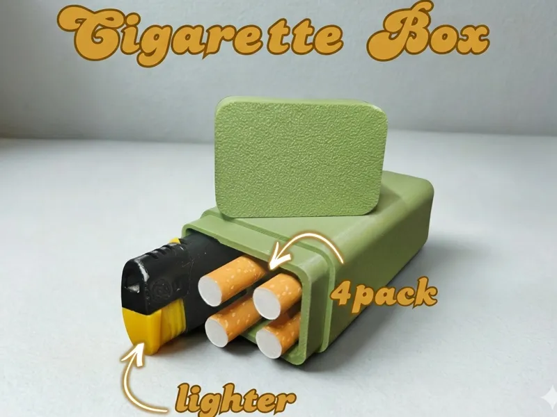 Cigarette & Lighter Case – Compact Pocket Holder 