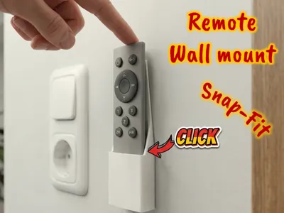Snap-Fit Wall Holder for Ceiling Fan & LED Remote