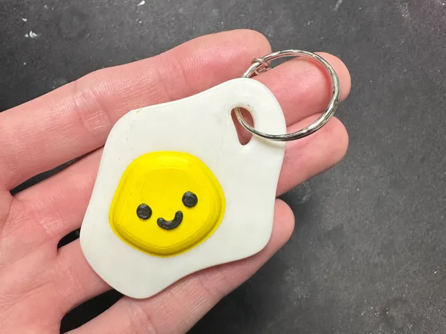 Egg Pal funny keychain / earring