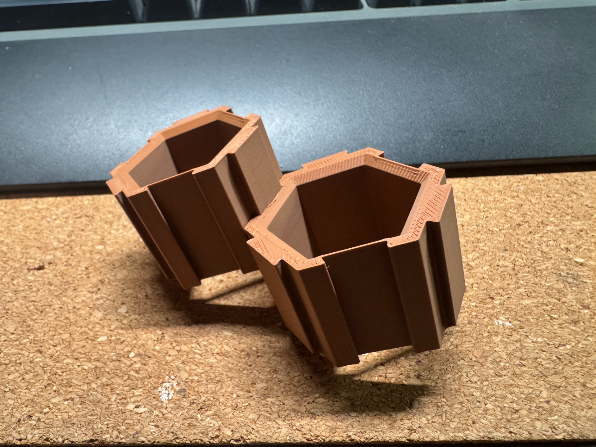 Miniatura 2 do modelo 3D 【30分钟快速打印】模块化蜂窝咖啡豆试管架支架