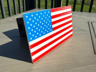 American Flag Hitch Cover