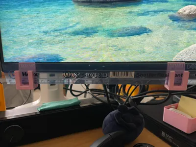 Under-display Ruler Holder | Hook | Organizer |