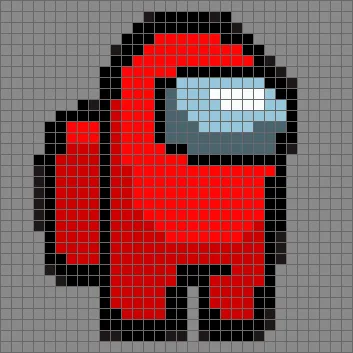 Among Us Pixel Art Puzzle