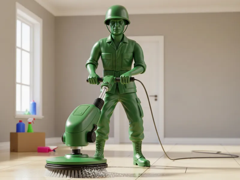 Buffing Green Army Man