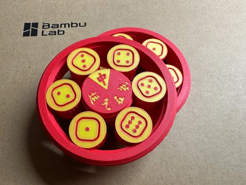 骰子指尖陀螺 运气在我 财运亨通 解压玩具