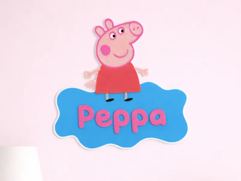 Peppa Pig Sign with Custom Name