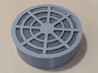 Air vent cover with grille 100mm