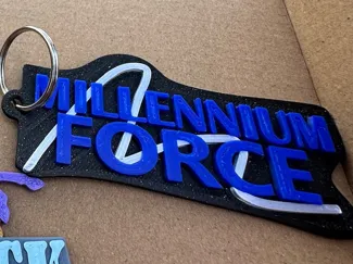 Millennium Force Keychain with Cedar Point 2024