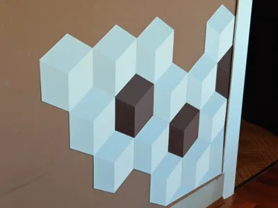 Decorative hexagonal panel